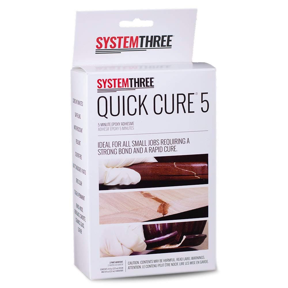 System Three Quick Cure 5 Epoxy Adhesive, 1 Pint Kit