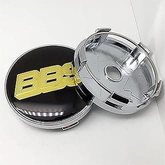 Aamron Hub Centre Caps for BBS Wheel Center Caps&Waterproof 4Pcs 56mm, Dustproof Hubcaps for Rims, Car Styling Accessories,D, normal