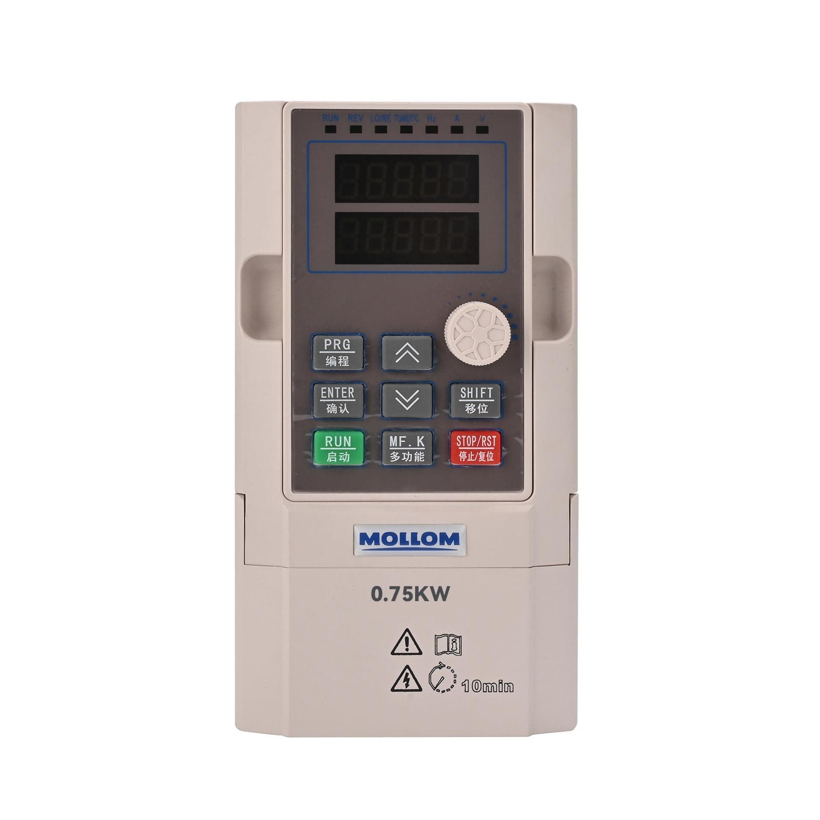 MOLLOM VFD 0.75KW 1HP 3.8A 220V Single or Three Phase Input to 3 Phase 0-3000 Hz Output Variable Frequency Drive Inverter for Spindle Motor CNC Speed Control