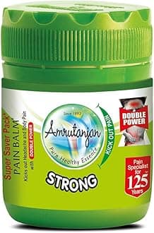 Strong Pain Balm - 50 ml | Suitable for Strong Headache, Stress, Cold, Body Pain | 100% Ayurvedic | Starts working within 1 minute.