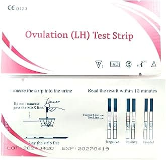 Ovulation Test Strips, LH Test Strips, Accurate Results, Sensitive Fertility Test Kit, 20pcs