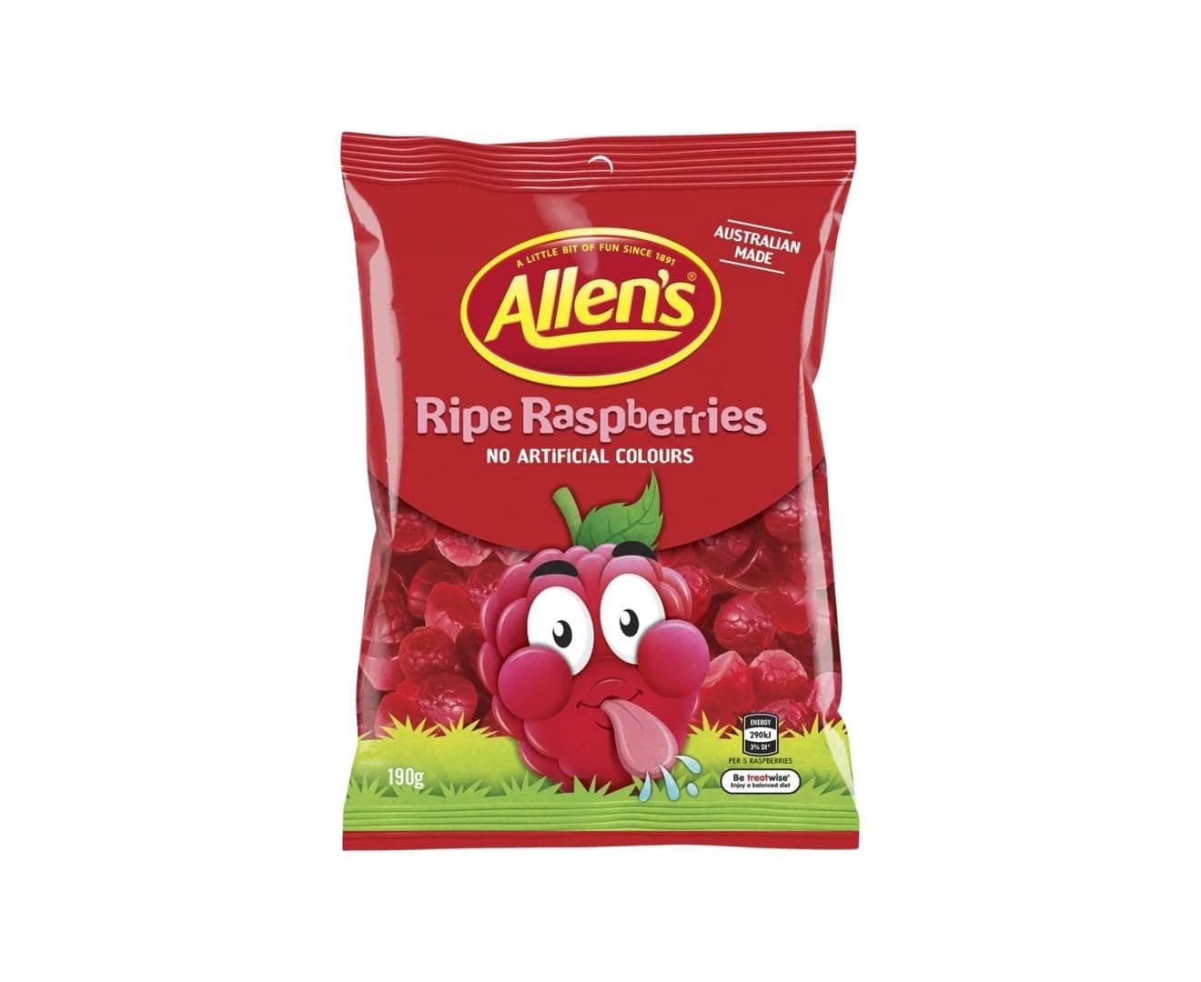 Allens Ripe Raspberries 190g