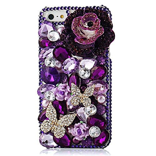 [Bling case] for iPhone 6 Plus, for iPhone 6 Plus/iPhone 6s Plus 5.5 Inch 3D Handmade Fashion Crystal Rhinestone Bling Case Cover Hard Case Clear(100% Handcrafted)