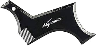 SIGNAMIO® Beard Shaper Tool With Comb For Men, Home And Salon Use, Men Beard Accessories (Black) - 1-Pcs- DSN-1