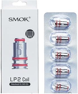 LP2 Replacement Coils, 0.23 Ohm, Mesh, DL Coils, High-Performance Direct-Lung, Works With RPM 4 and Nord 50W Kits, Pack of 5, No Nicotine