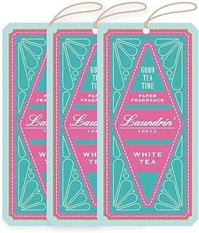 Paper Fragrance White Tea, 3pk - Closet Freshener - Closet Deodorizer Odor Eliminator - Sachets for Drawers and Closets - Drawer Fresheners for Clothes - Fresh Scents Sachet Packets