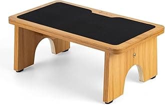 StrongTek Premium Wooden Step Stool - Versatile, Non-Slip, Heavy-Duty Bedside Stool for Bed & Kitchen, Ideal for Adults & Kids, 300lbs Capacity, Elegant Design, No Assembly Required