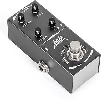High Gain Distortion Guitar Pedal, AKLOT Electric Effects Pedals Mini Single Type DC 9V True Bypass