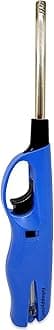 Refilable Gas Lighter for Kitchen Gas Stove Adjustable Gun Flama Matchless Flame Lighter and Multipurpose Use for Candle, Diya, Barbecue, Incense, Baking(Blue- Plastic)