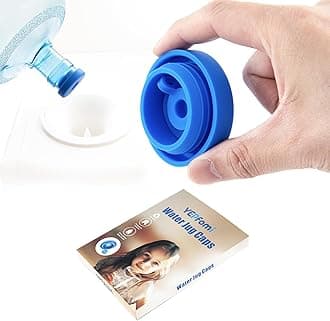 (3 PACK) YEPfomi Reusable 5 Gallon Water Jug Cap, Food Grade Silicone Replacement Bucket Lid for 2/3/4/5 Gallon Bottle 55mm Standard Tops Water Bottle and Water Dispenser