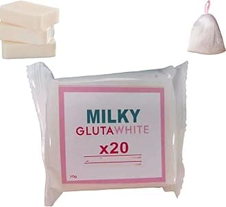 Milky Gluta White Soap 20x, Milky Gluta White Soap, Milky GlutaSoap, Glutamilk Soaps, Moisturizing, Gentle Cleansing, Exfoliate, For Face,Body and Hand Cleaning (1PCS)