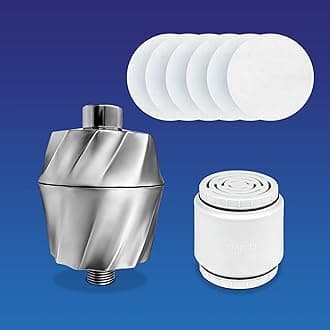 SF400 HD Revitalizing Shower Filter w/an Extra SFC400 Filter Cartridges & 30pc Pack of Sediment Pads (Exclusive Bundle)