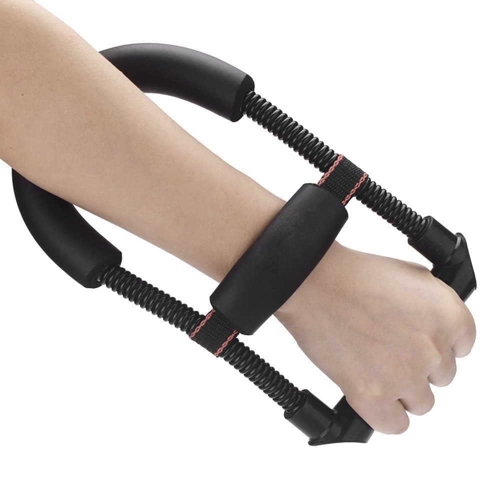 Flyshine Wrist Arm Device Steel Power Spring Adjustable Forearm Force Flexor Strength Hand Gripper Training Tool Exerciser