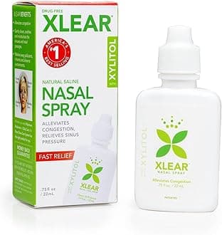 Xlear Natural Saline Nasal Spray with Xylitol, Nose Moisturizer for Kids and Adults, 0.75 fl oz (Pack of 1)