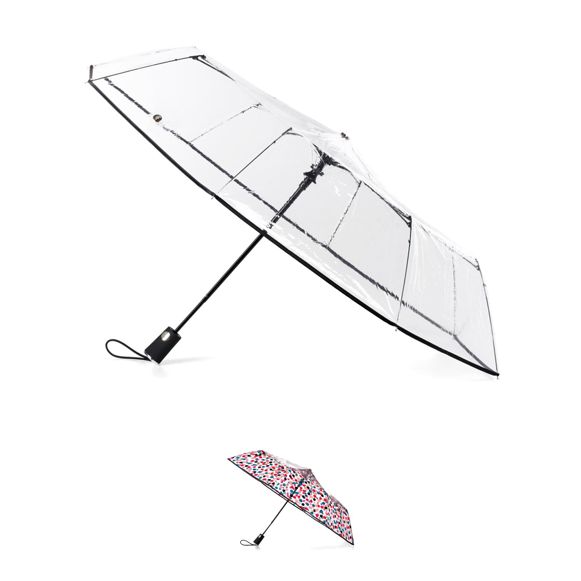 Clear Canopy Automatic Open Foldable Umbrella