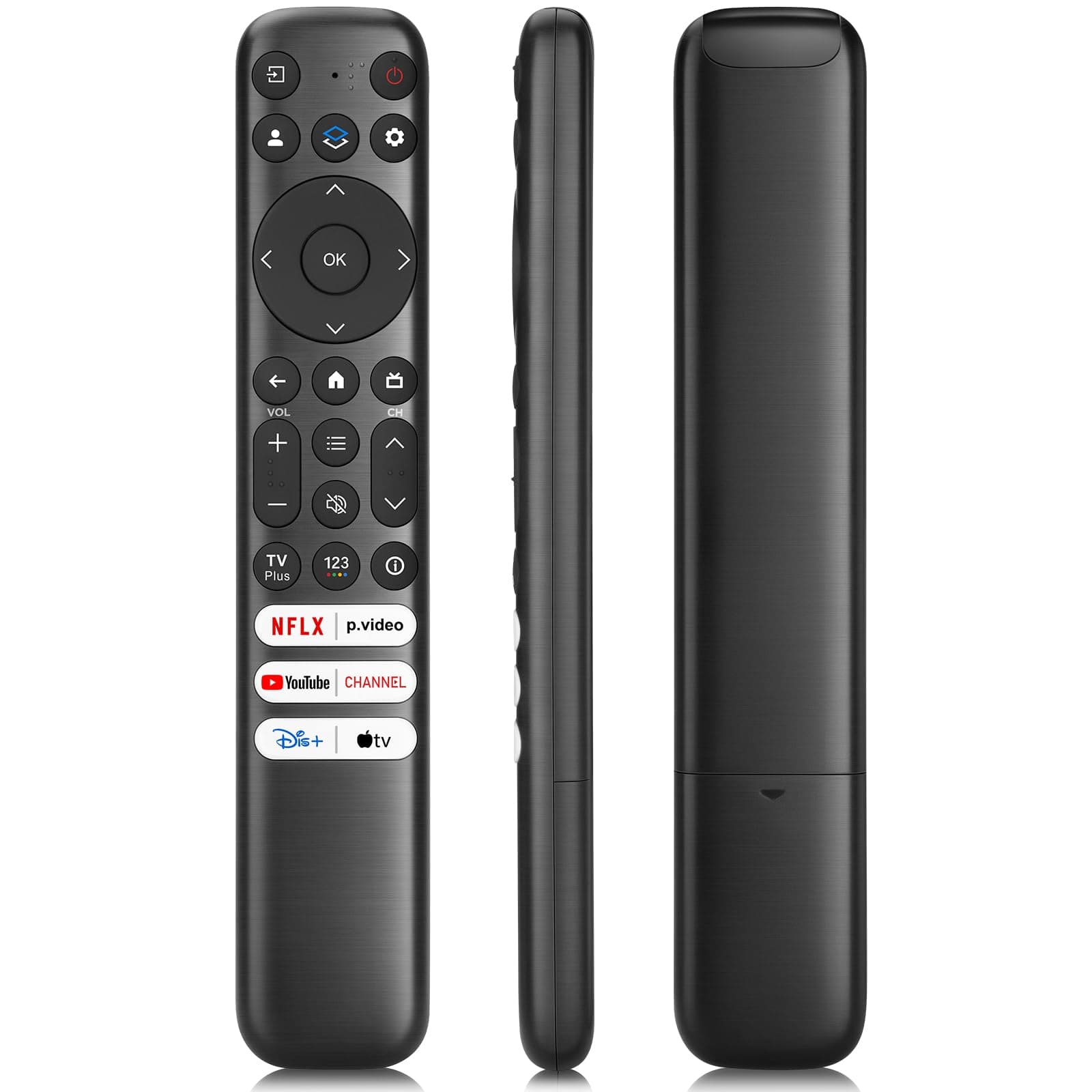 Replacement Only for TCL Google TV Remote Control,RC813 Compatible with TCL QM8/QM7/S5/S4/S3/Q7/Q6/Q5 4K UHD HDR LED QLED QD-Mini LED Full-HD Smart TVs