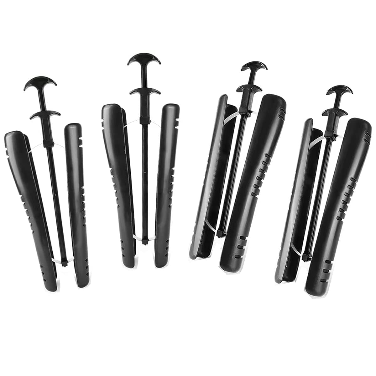 4 Pack Boot Tree Shaft Boots Shapers for Knee High Tall Boots Spring Loaded Adjustable Great Support Form Shaping Inserts for Womens and Mens Shoes