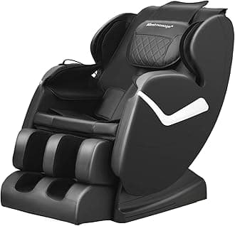 BestMassage Massage Chair Zero Gravity Full Body Electric Shiatsu Massage Chair Recliner with Foot Rollers Built-in Heat Therapy Air Massage System Stretch Vibrating for Home Office(Black)