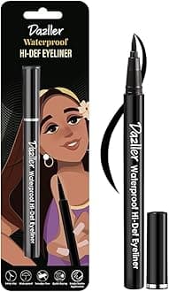 Dazller Hi-Def Eyeliner|Velvet Matte|Water-Resistant|Smudge-Proof|Long Stay|Single Stroke|Precise Application|Black|1.1gram, Gel