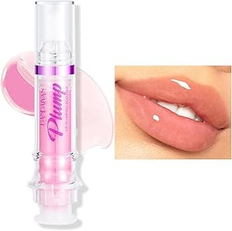 Erinde Lip Plumper Gloss, Natural Spicy Lip Plumping Booster, Ultra-Hydrating & Nourishing Plump Lip Plumper, Glossy Finish Fuller Lip Plumping Oil for Women Girls, 01#