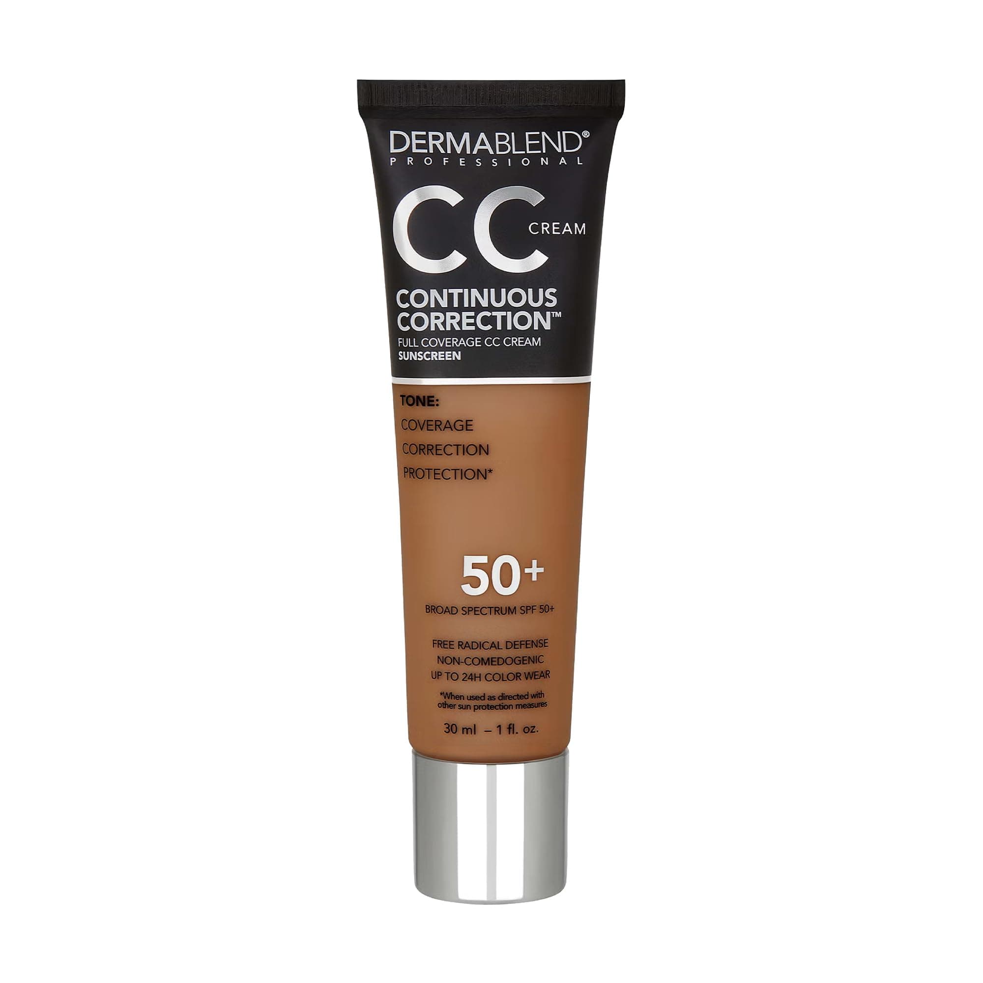 Dermablend Continuous Correction Tone-Evening CC Cream SPF 50+, 60N, 1 fl. oz.