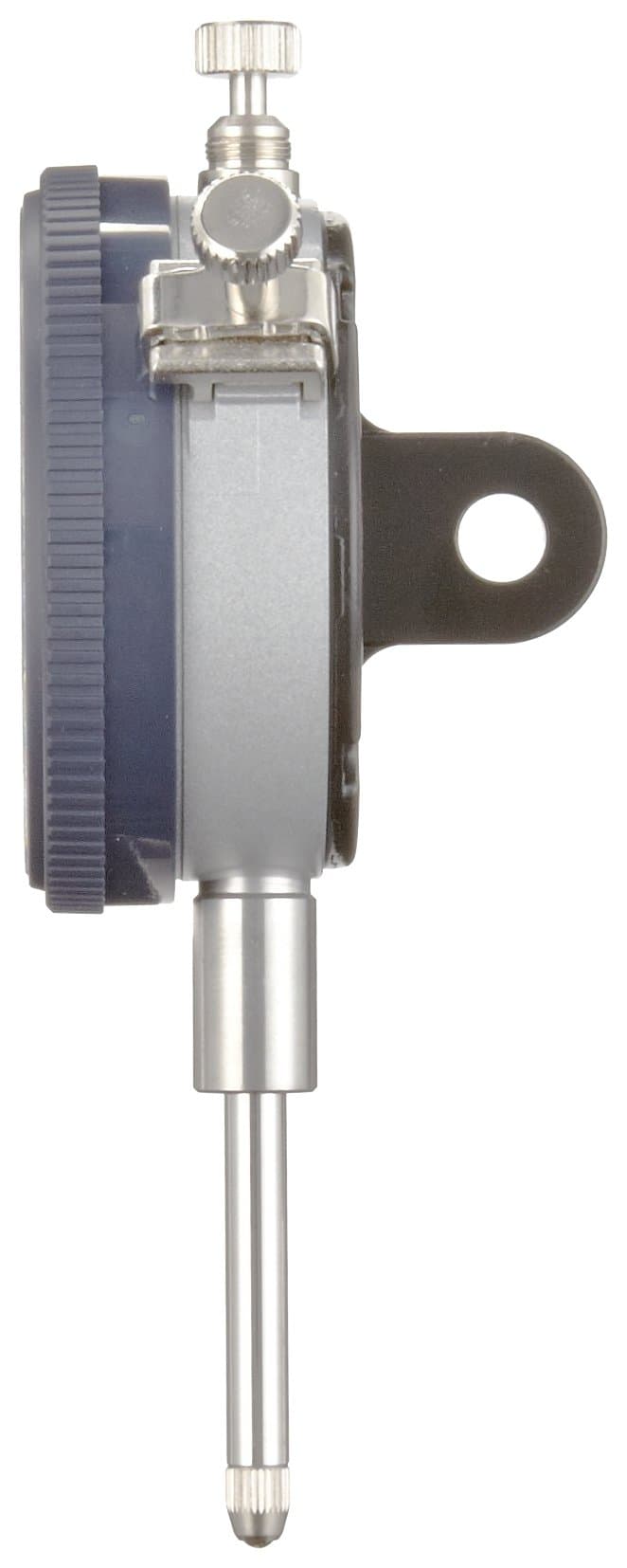 Mitutoyo "2416S" Dial Indicator, 4-48 UNF Thread, 0.47" Stem Diameter, Lug Back", White Dial, 0-100 Reading, 2.25" Dial Diameter, 0.0000-1" Range, 0.000000000000000 Graduation, -0.001" Accuracy