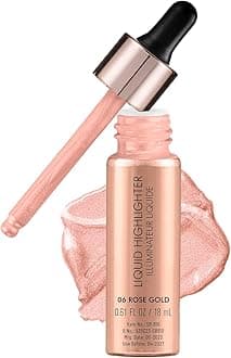 Drop & Glow Liquid Highlighter For Face Makeup | Illuminating Liquid Highlighter With Dewy Finish | Shade -Rosegold, 18ml