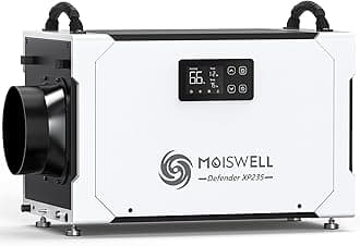 235 Pints Commercial Dehumidifier with Pump and Drain Hose, Crawl Space dehumidifier Basement, Industry Water Damage Unit, 100 PPD at AHAM, Ideal for Industrial and Job Sites