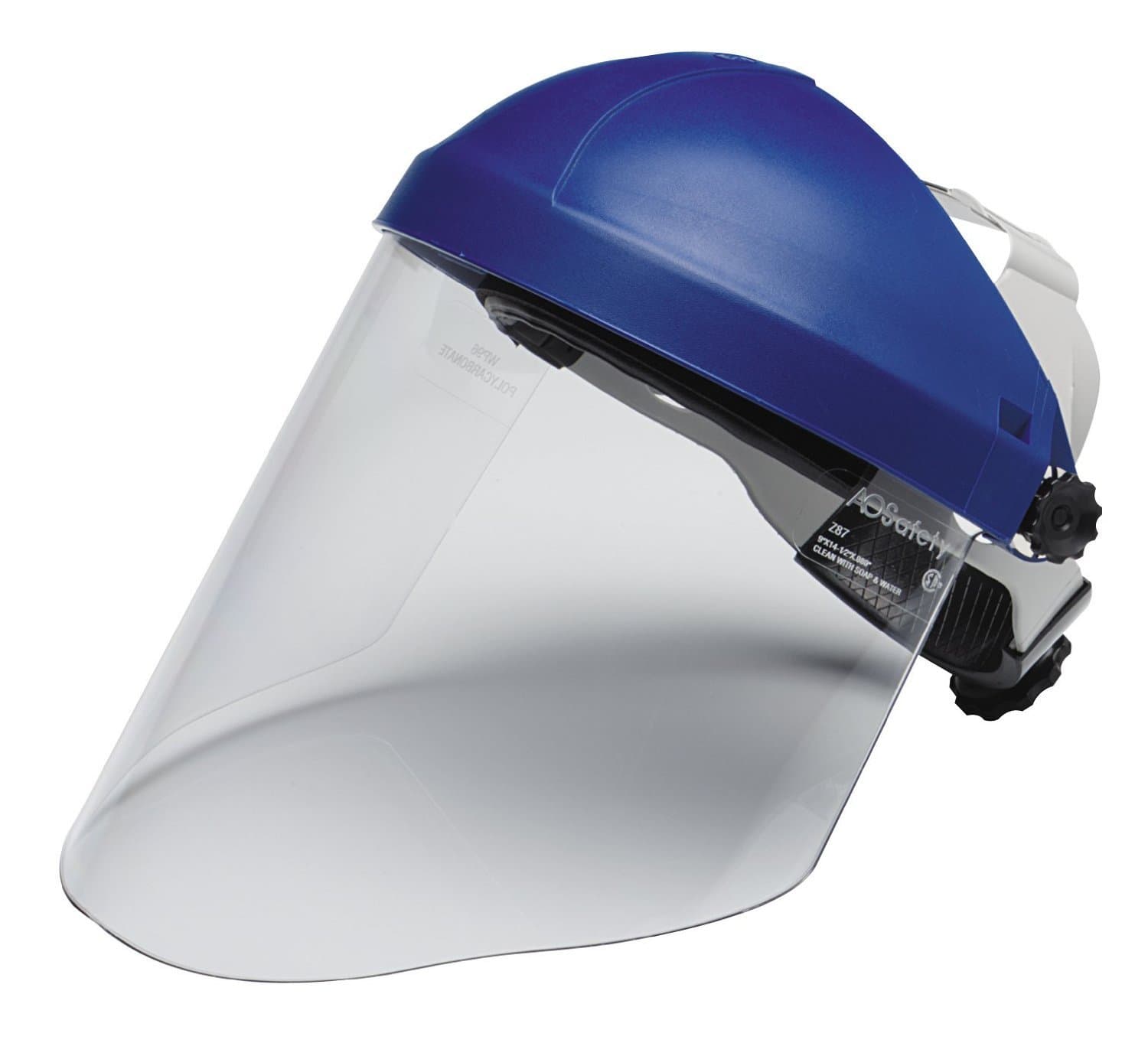H8A Ratchet Headgear and Visor Combination Clear Faceshield, Complete Headgear and Face Shield Safety System