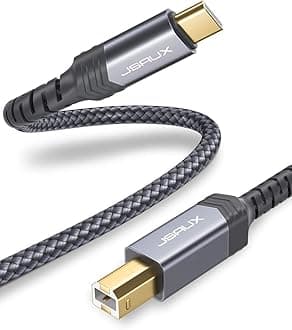 CC0030_USB C-USB B2.0 Alumium Printer Cable Grey 3M（1-pack ）