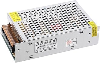 BTF-LIGHTING AC100-240V to DC5V10A Max50W Switching Power Supply Device Transformer Adapter Converter for LED Strip/String/Matrix Panel,CCTV Camera,Security System,Radio