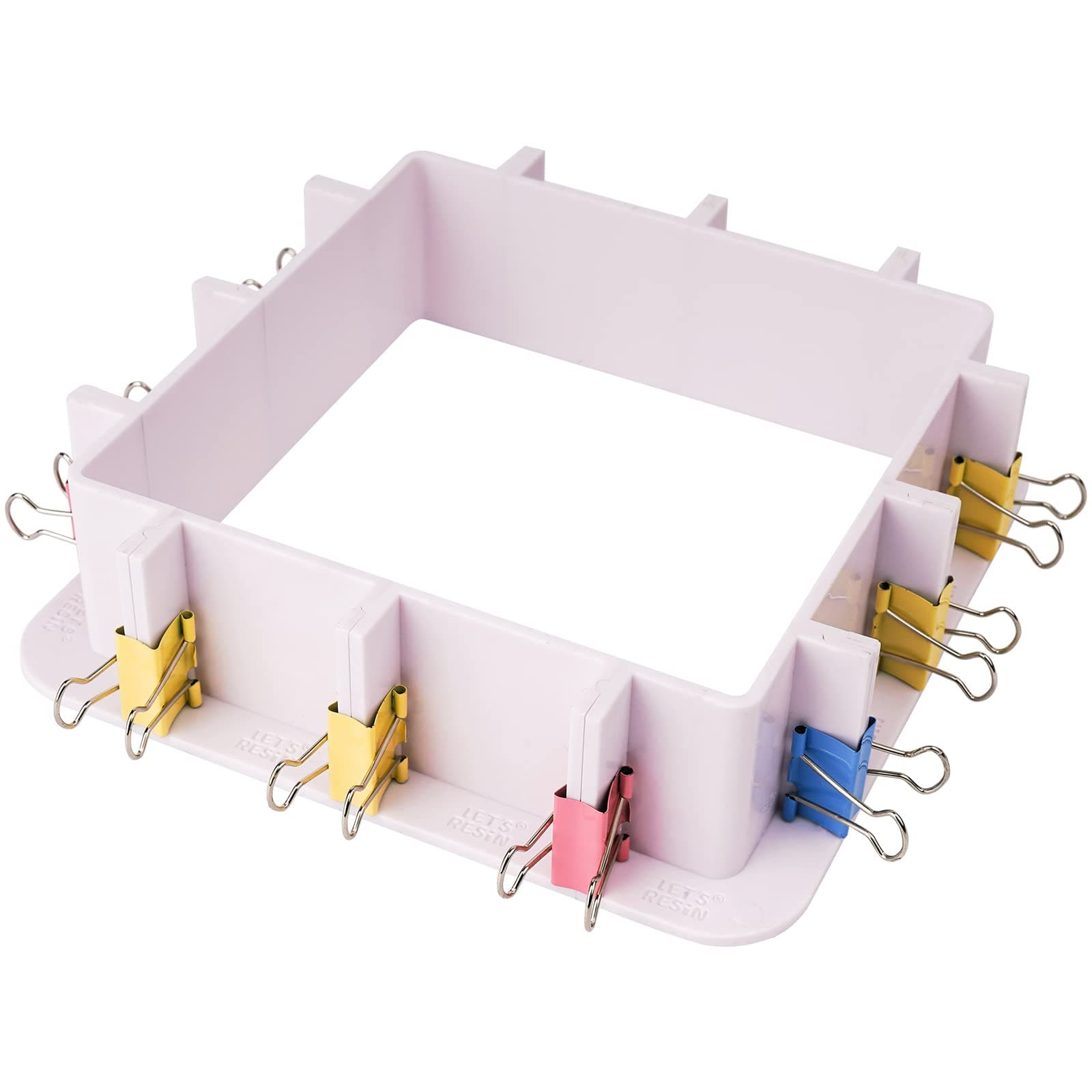 LET'S RESIN Adjustable Mold Housing for Silicone Molds Making (Not for Direct Resin Use), Silicone Mold for Resin Mold Making Silicone Rubber, Plastic Housing Frame for DIY Resin, Candle, Soap Molds