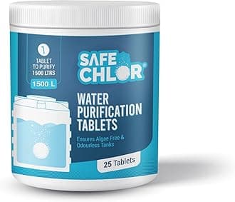 - 1500 L | Chlorine Tablets for Water Tanks of 1500 Ltrs, | Overhead & Underground Tanks Water Purification Tablets | 1 Tablet to Treat 1500 liters | Pack of 25 Tablets for 37500 Ltrs
