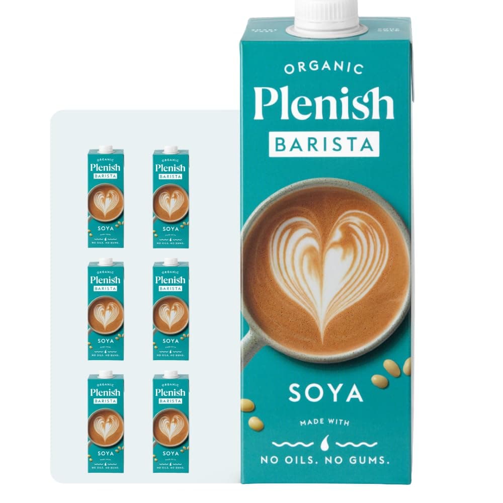 Plenish Barista Organic Soya Drink Long Life, 1L (Pack of 6)