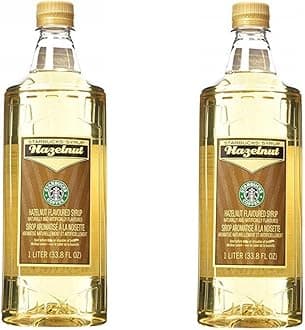 Starbucks Flavored Syrup (Hazelnut, 2 Bottle Pack), Packaging May Vary