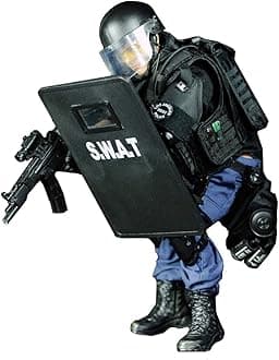 12 Inch Action Figures Military Set, 1/6 Scale Action Figures Set with Weapons and Accessories - NX03 - Shield Player Soldier