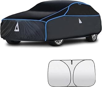 Hail Protector Car Cover with Thick Multi-Layered EVA | Gift Windshield Sun Shade | Hail Protection Custom Fit Sedan Nissan Versa, BMW 3 Series, Kia Rio, Chevrolet Sonic VW Beetle etc.