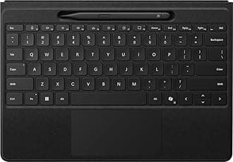 Microsoft Surface Pro Flex Keyboard with Slim Pen Bundle, 2-in-1 Alcantara keyboard for Surface Pro 9 and 8, Windows 11 Copilot+ PC, Black