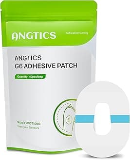 Dexcom G6 Adhesive Patches Waterproof,40 Pack Clear Overpatch for Dexcom G6,Premium Transparent G6 Overlay Patches,Hypoallergenic & Skin-Friendly,Lasting 10 Days,Sensor is NOT Included