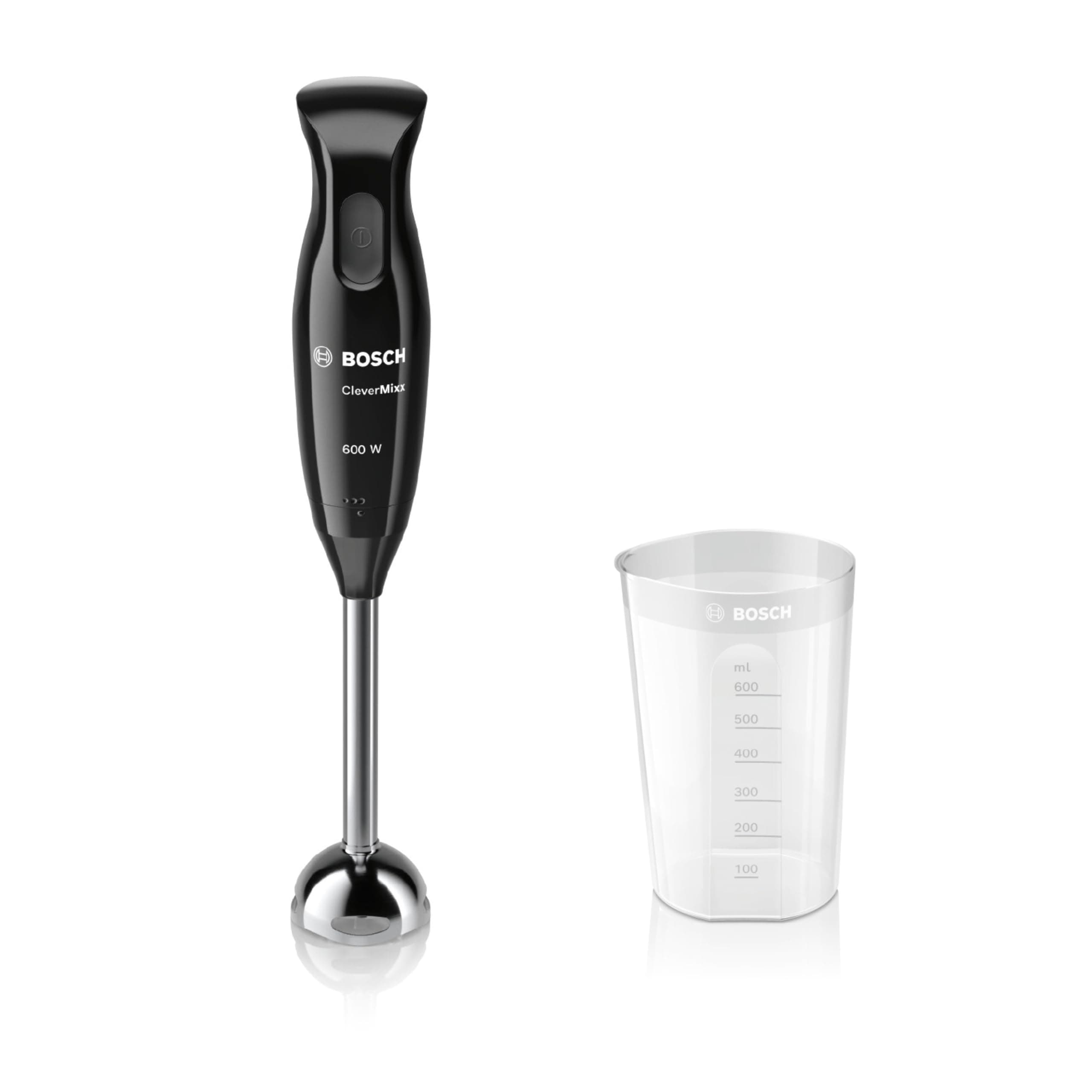 CleverMixx MSM2610BGB Hand Blender with beaker, 600 W - Black & Anthracite