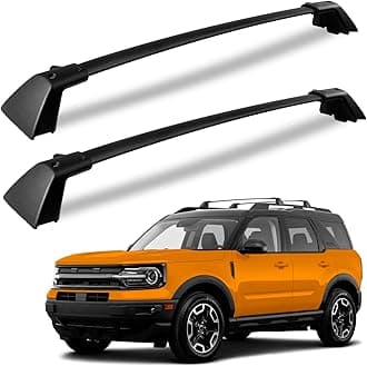 KINGGERI 265lbs Roof Racks Cross Bars Fit for Ford Bronco Sport (Off-Road) Badlands 2021-2026 & Outer-Banks 2022-2026 & First Edition 2021, Heavy Duty Aluminum Crossbars All Metal Luggage Accessories