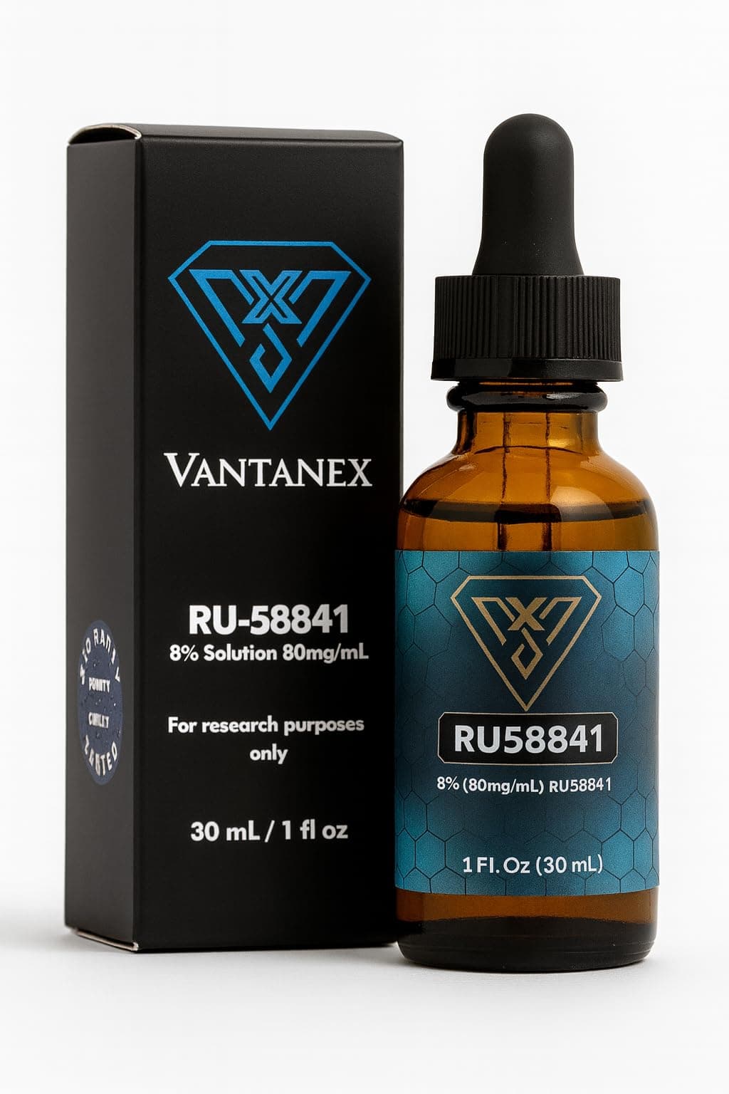 RU-58841 8% Extra Strength Topical Hair Regroth Solution