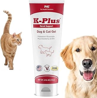 K-Plus Gel for Dogs & Cats – Potassium Citrate & Cranberry Supplement for Kidney, Urinary Tract Health, UTI Relief, Stone Prevention, Electrolyte Balance, Muscle & Heart Function - Made in USA - 5 oz