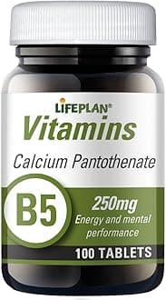Lifeplan Vitamin B5 Calcium Pantothenate 250mg 100 Tablets