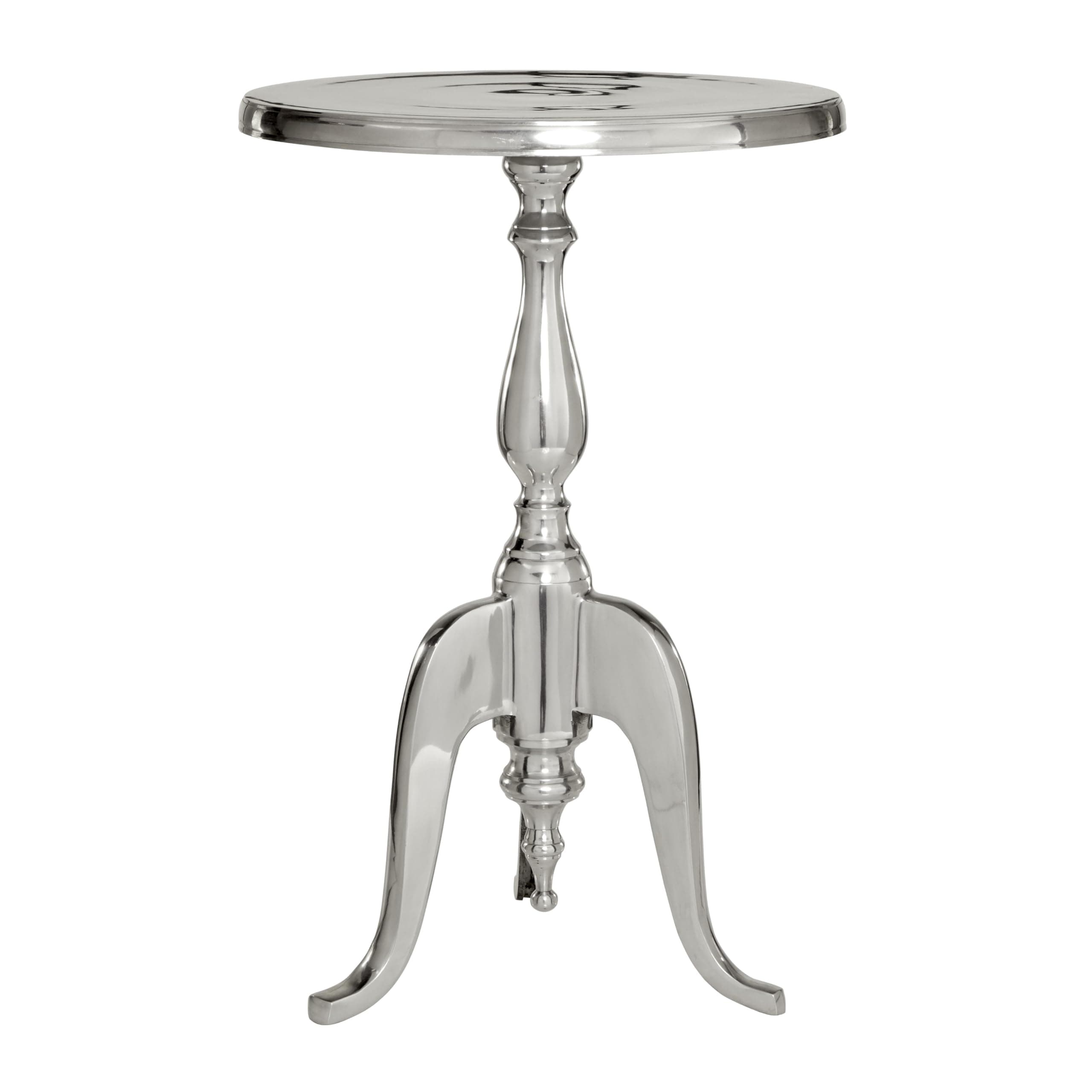Deco 79 Accent Table, 22" x 15", Silver,30567