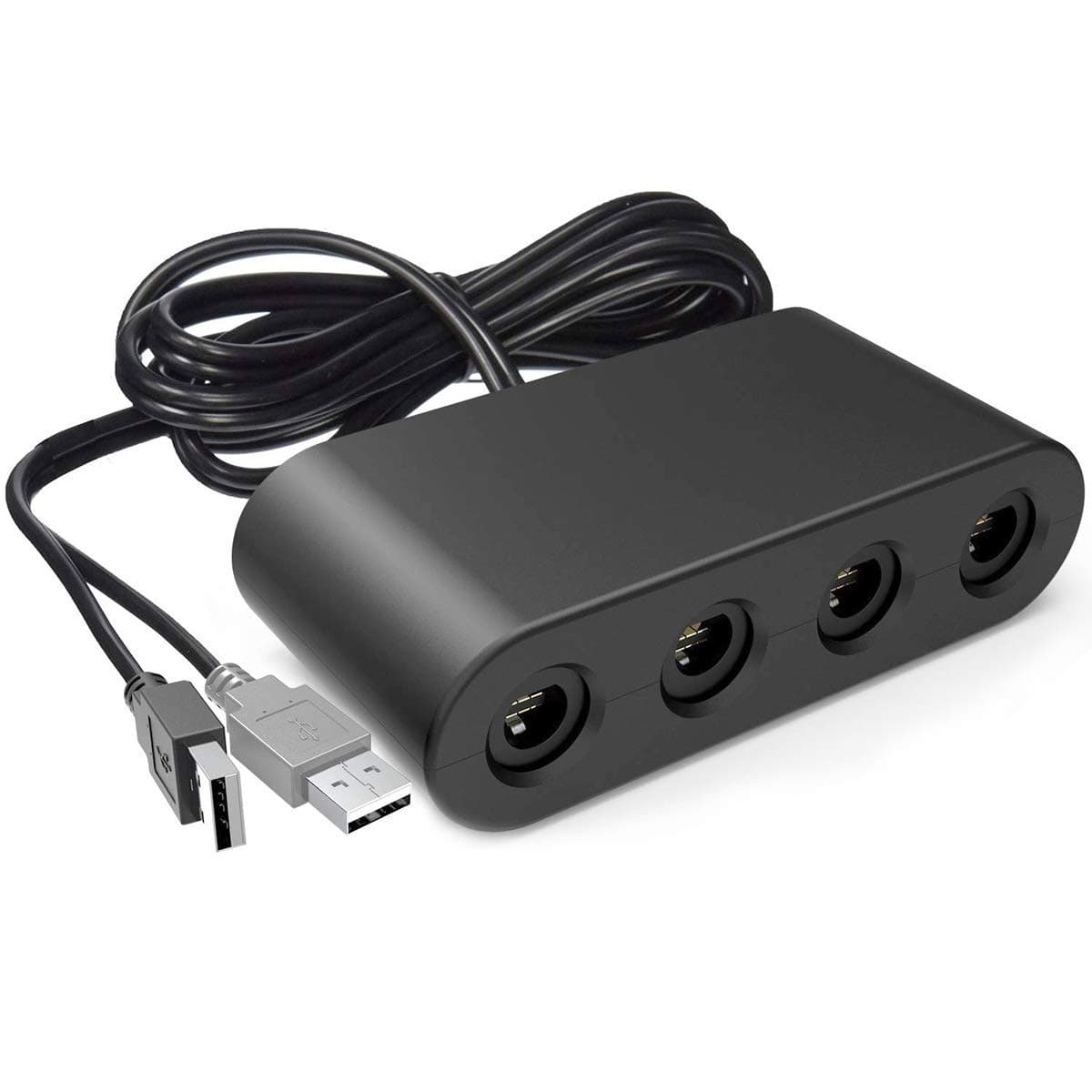 NALACAL Controller Adapter for Nintendo Switch/WII U/PC - Gamecube Adapter with Turbo Feature and Vibration - 180cm Long Cable