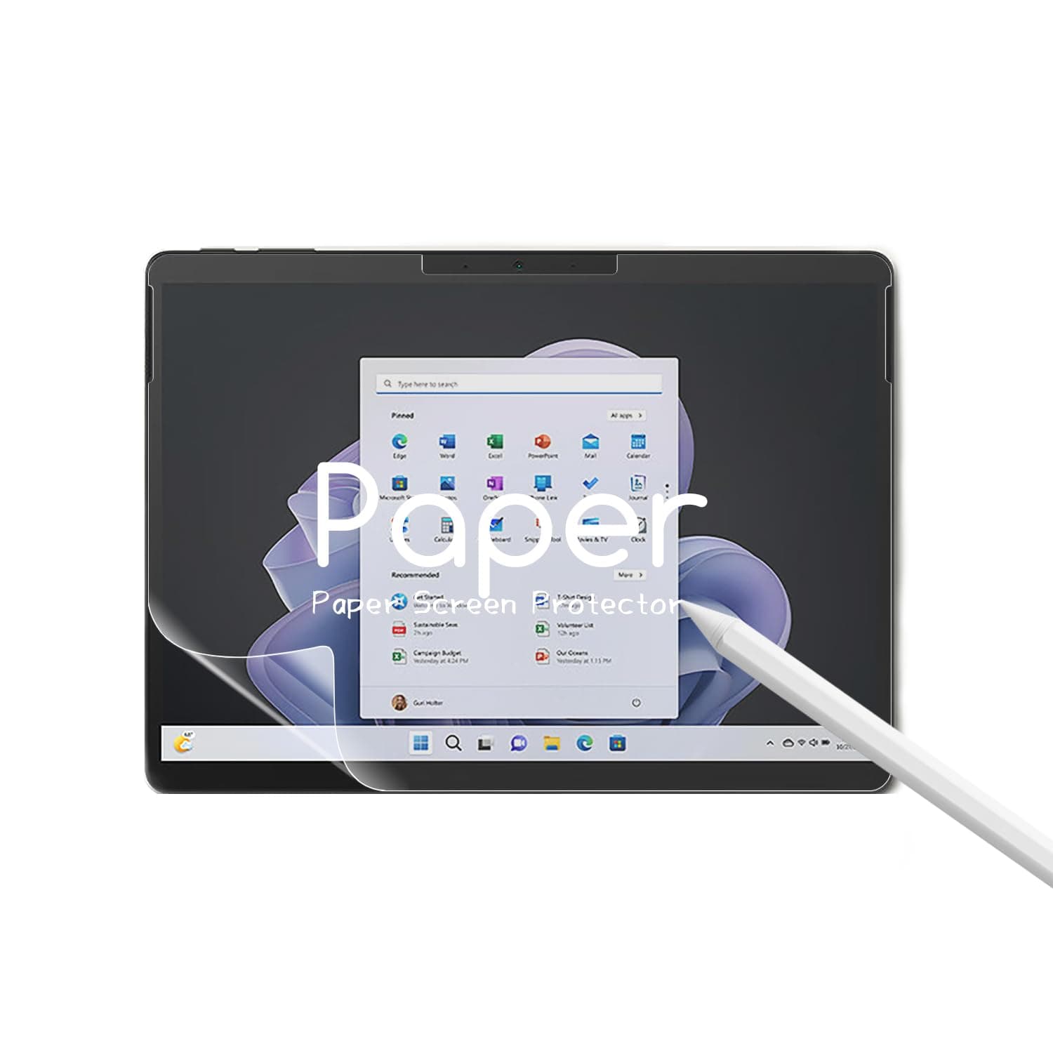 KEANBOLL 2 Pack Paper Screen Protector for Microsoft Surface Pro 11 & Surface Pro 10 & Surface Pro 9 (13 inch) Anti Glare Matte & Writing Like On Paper & Compatible with Surface Pen