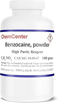 Benzocaine, High Purity, Ultra Fine Powder, 100 Grams