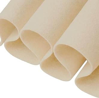 FabricLA Acrylic Felt Fabric | Soft, Non-Stiff Material | 72” Wide, 1.6mm Thick | Felt by The Yard for Crafts, Sewing, Padding & DIY Projects | 10 Yard (Sand 101)
