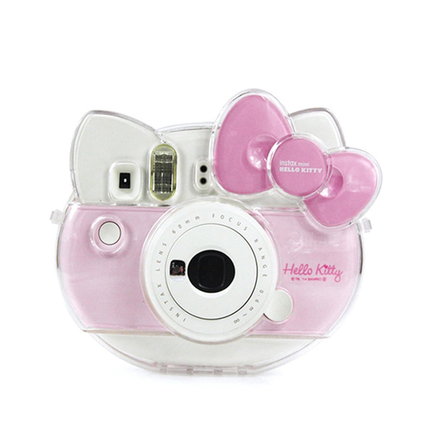 Protective Case Compatible with Fujifilm Instax Mini Hello Kitty Instant Film Camera/Crystal Hard Shell PVC Protective Cover Carrying Cover -Clear (for Hello Kitty)